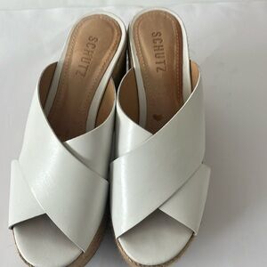 Schutz white Sandals for women size 7B